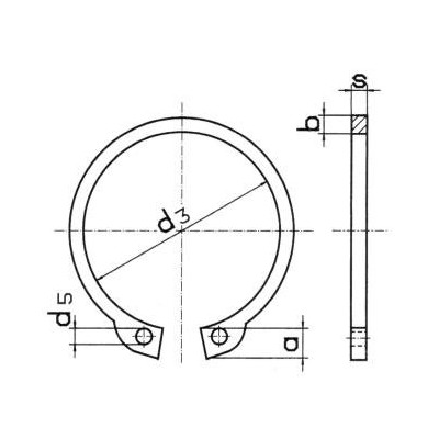 Pierścień seggera zewnętrzny nierdzewny Z 24